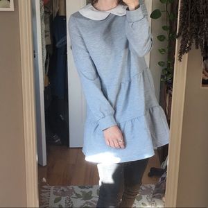Peter Pan collar sweatshirt dress 👻